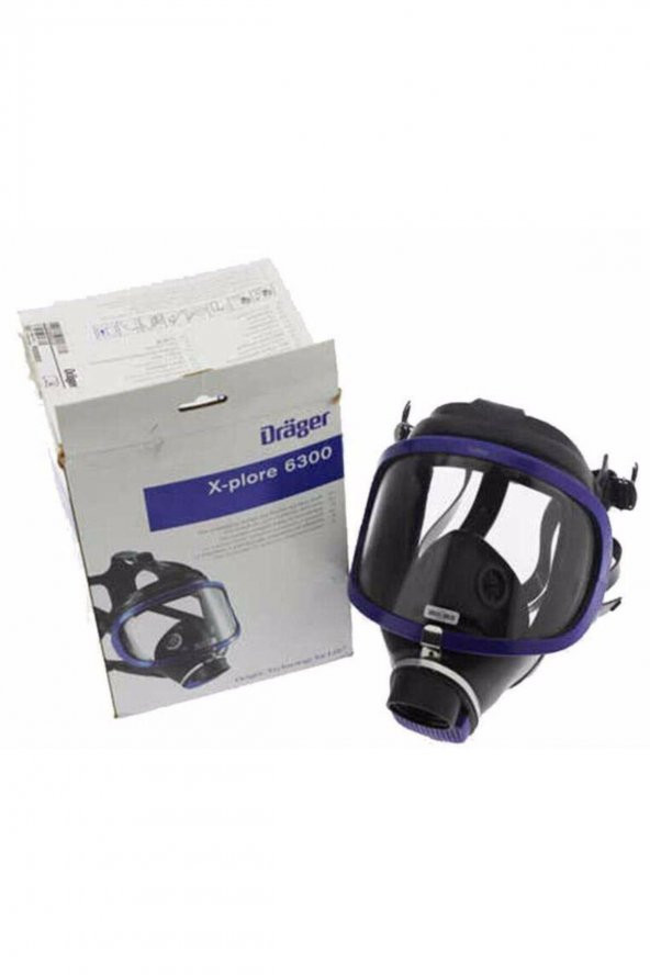 Drager X-plore® 6300 Tam Yüz Gaz Maskesi Mavi Renk X 5 Adet - 7