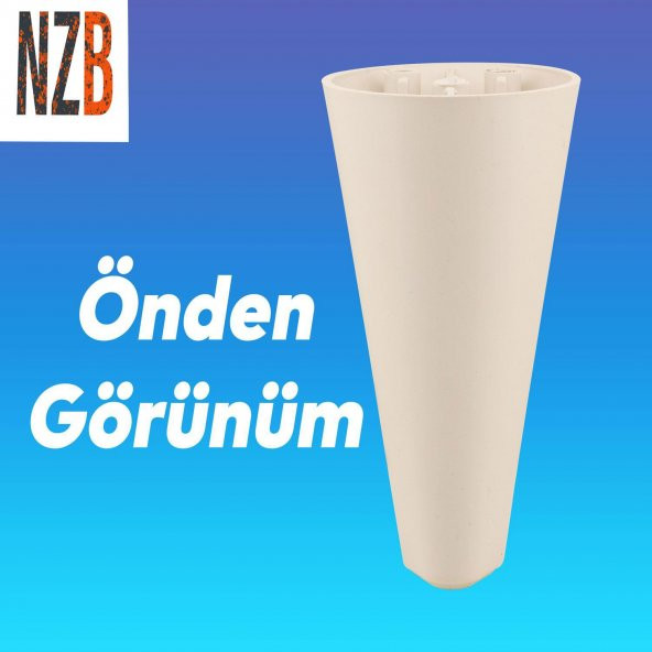 Lüks Mobilya Kanepe Sehpa TV Ünitesi Koltuk Ayağı 12 cm Krem Baza Ayak - Resim 5