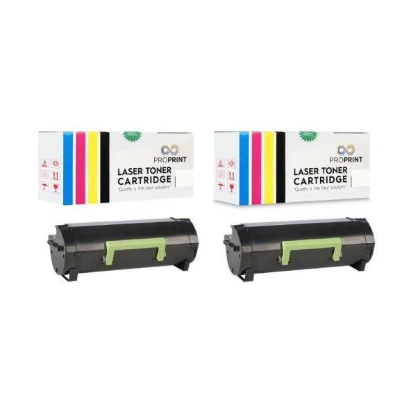 TKPrint Lexmark MX517 MX517DE 51B5000 Siyah 2 Adet Muadil Toner 2500 Sayfa - 2