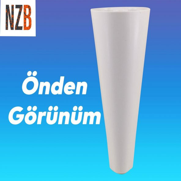 Lüks Mobilya Kanepe Sehpa TV Ünitesi Koltuk Ayağı 18 cm Beyaz Baza Ayak - 3