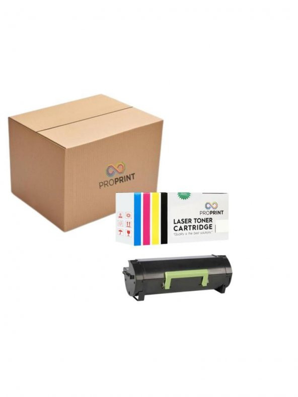 TKPrint Lexmark MX617 MX617DE 51B5000 Siyah 16 Adet Muadil Toner 2500 Sayfa