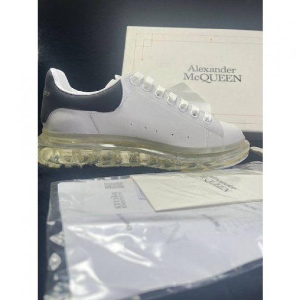 Alexander Mcqueen Beyaz Logolu Erkek Deri Sneaker - 2
