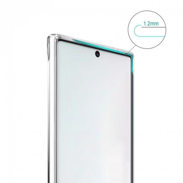 Samsung Galaxy Note 20 Ultra Kılıf Space Seri Lux Silikon Şeffaf Kapak - 3