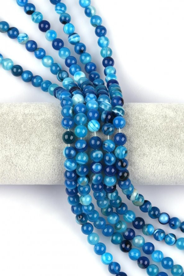 Madagaskar Akik Doğal Taş Dizi 8 mm Küre Kesim ürün görseli