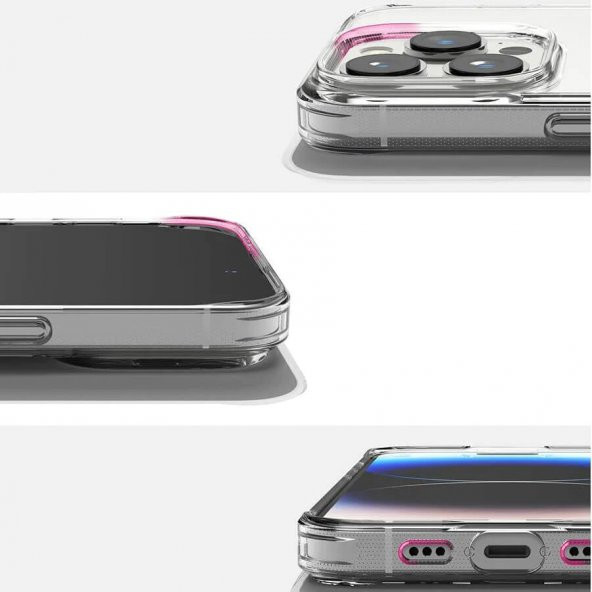 iPhone 11 Pro Kılıf Space Seri Lux Silikon Şeffaf Kapak - 2