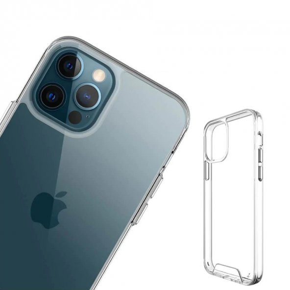 iPhone 11 Pro Kılıf Space Seri Lux Silikon Şeffaf Kapak - 9