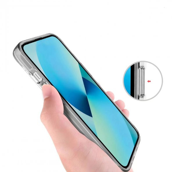 iPhone 11 Pro Kılıf Space Seri Lux Silikon Şeffaf Kapak - 10