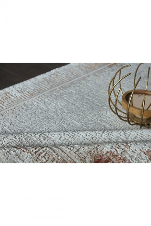 GÜMÜŞSUYU Novastyle 13639 Mavi Halı  200 x 290 Bakır - 4