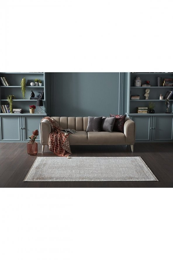 GÜMÜŞSUYU Novastyle 13639 Mavi Halı  200 x 290 Bakır - 6