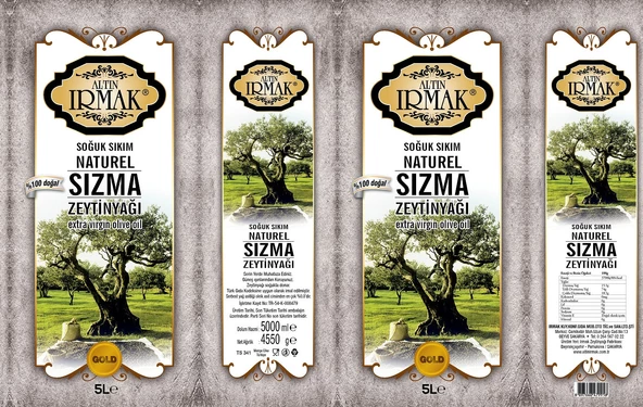 altın ırmak GOLD PREMİUM GURME YENİ SEZON soğuk sıkım natürel sızma zeytinyağı 5lt - 2