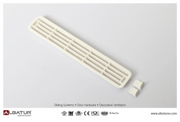 Plastik Menfez 20cmx03cm Beyaz ürün görseli