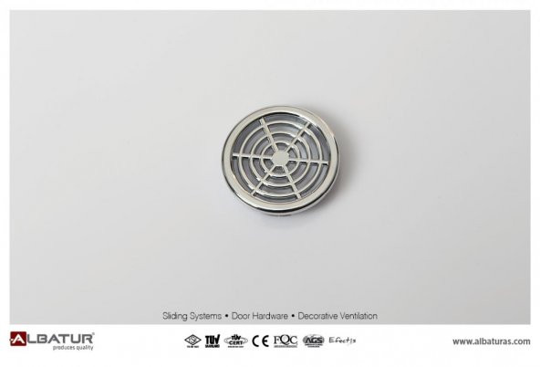 Plastik Menfez Q-44mm Krom - 1
