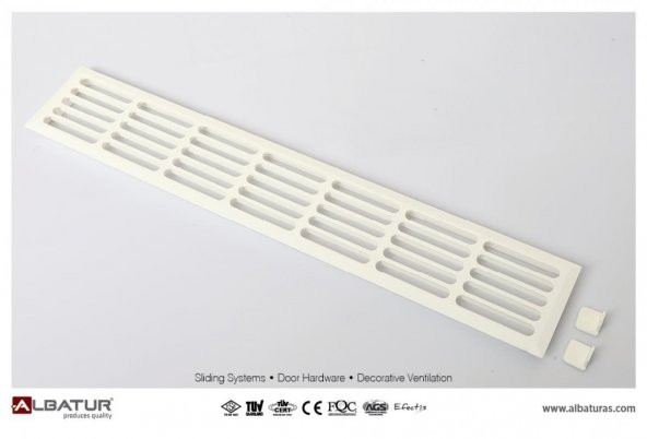 Plastik Menfez 47cmx07cm Beyaz - Resim 2