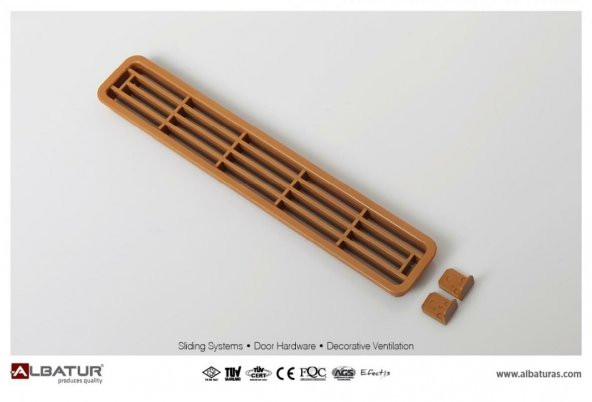 Plastik Menfez 20cmx03cm Koyu Kahve - 2