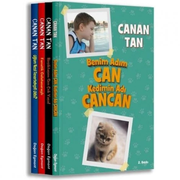 Canan Tan Seti 4 Kitap (Beşiktaşım Sen Çok Yaşa + Oğlum Nasıl Fenerbahçeli Oldu + Fanatik Galatasaraylı + Benim Adım Can Kedimin Adı Cancan)