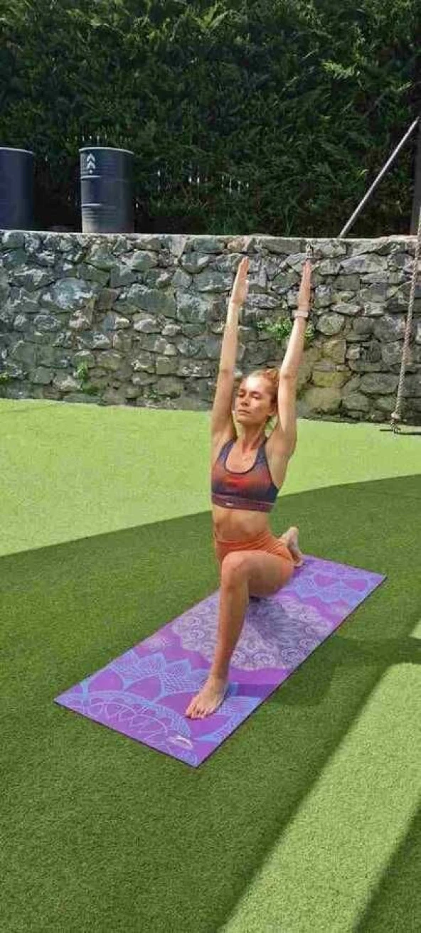 Slazenger 4mm Mor Yoga Matı - 3