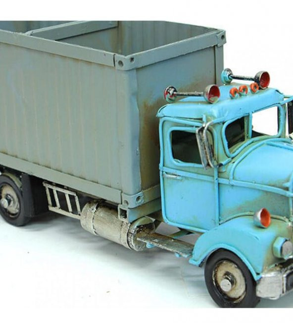 Dekoratif Metal Kamyon Kartvizitlik ve Kalemlik - Resim 6