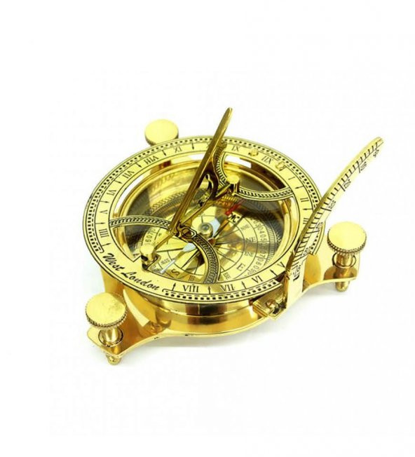 Dekoratif Pusulalı Güneş Saati - Resim 2