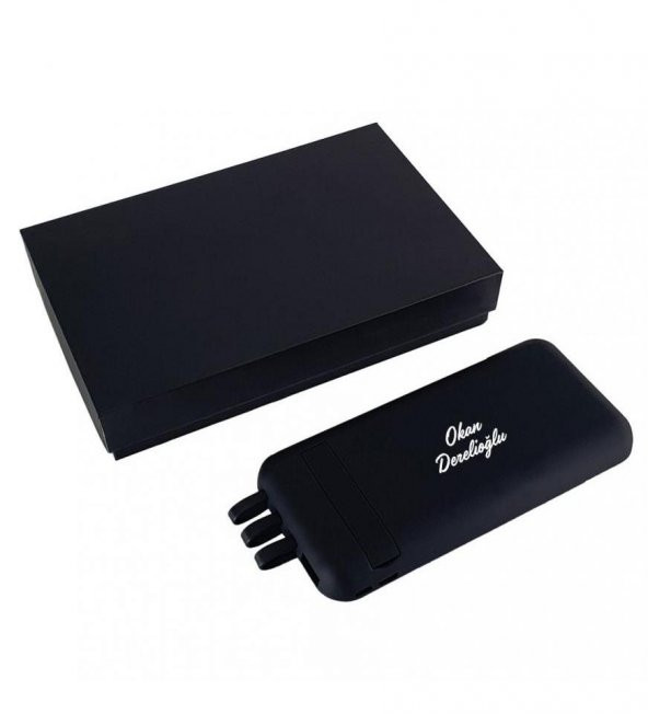 Kişiye Özel Vantuzlu Wireless Siyah Powerbank 10,000 mAh HK2465 - 3