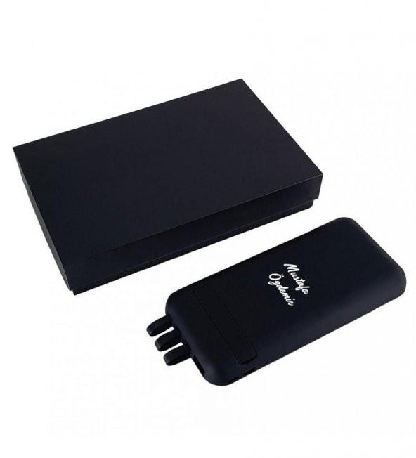 Kişiye Özel Vantuzlu Wireless Siyah Powerbank 10,000 mAh HK2464 - 3