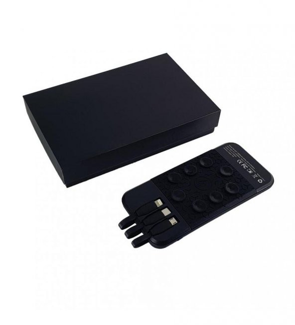 Vantuzlu Wireless Siyah Powerbank 10,000 mAh HK2463 - 5