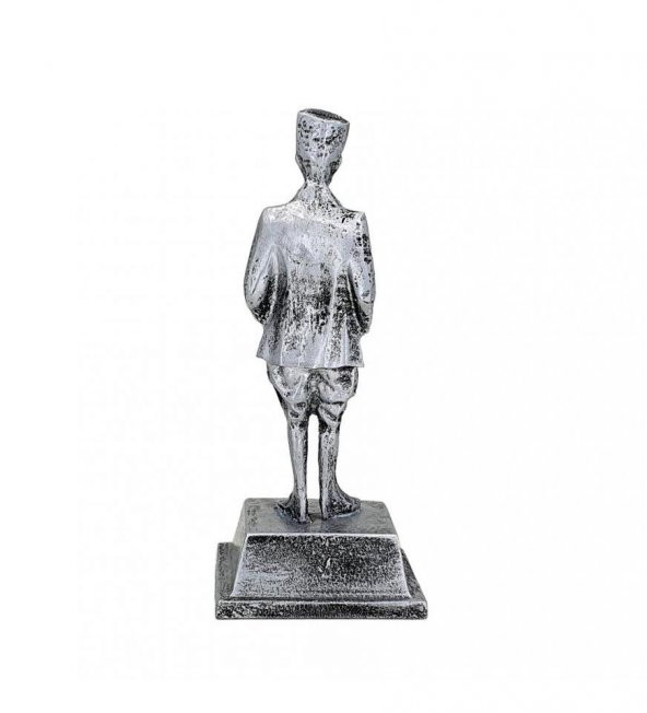 Atatürk Masaüstü İmzalı Biblo Gümüş HK2462 - 3