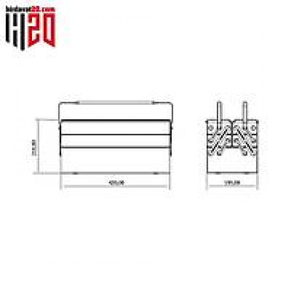 İzeltaş Takım Çantası 195X420x210mm (5 Gözlü) 8420336205 - 2