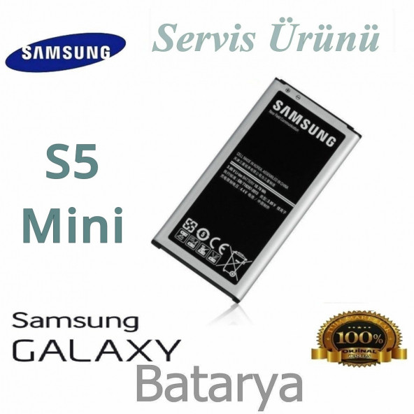 Samsung Galaxy S5 Mini Batarya Bg800Bbecww Uyumlu Yedek Batarya