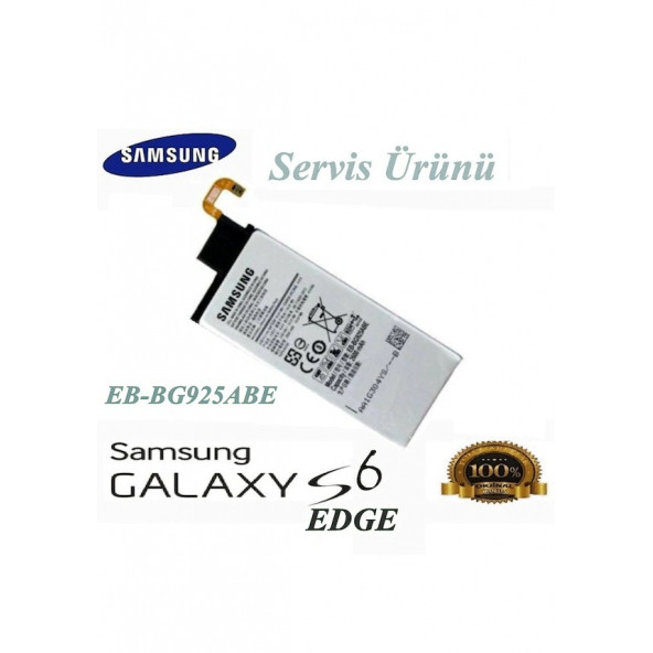 Samsung Galaxy S6 Edge Batarya 2600Mah Eb-Bg925Abe Uyumlu Yedek Batarya - 1