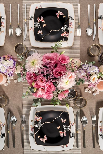 Fine Pearl Unique 86 Parça 12 Kişilik İnci Yemek Takımı - 2