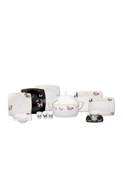 Fine Pearl Unique 86 Parça 12 Kişilik İnci Yemek Takımı - 3