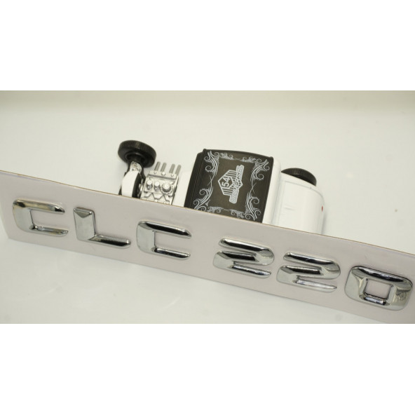 Benz CLC 220 Bagaj Krom Metal 3M 3D Yazı Logo - 4