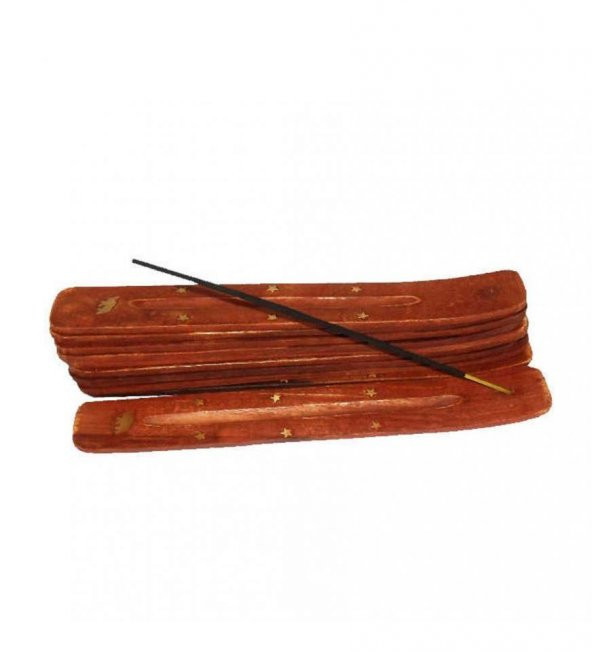 Mystica Ahşap Tütsü Kayığı 10'lu Paket - Resim 2