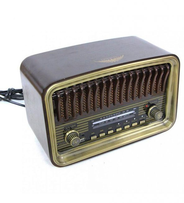 Crownwell Ahşap Nostaljik Radyo - Resim 3