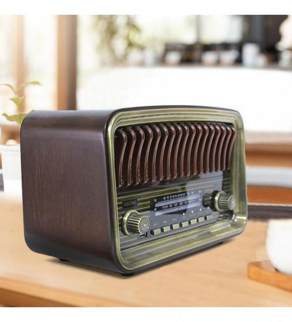 Crownwell Ahşap Nostaljik Radyo ürün görseli