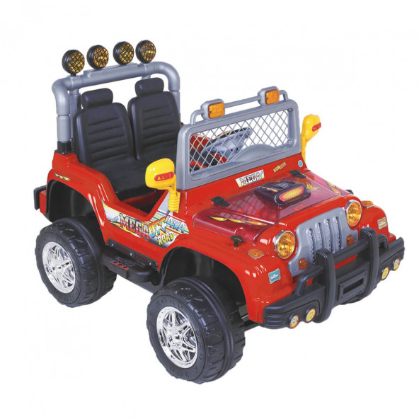 Aliş Mega İki Kişilik Uzaktan Kumandalı 12 Volt Akülü Araba Kırmızı