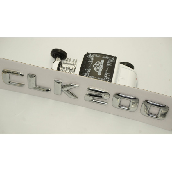 Benz CLK 200 Bagaj Krom Metal 3M 3D Yazı Logo - 4