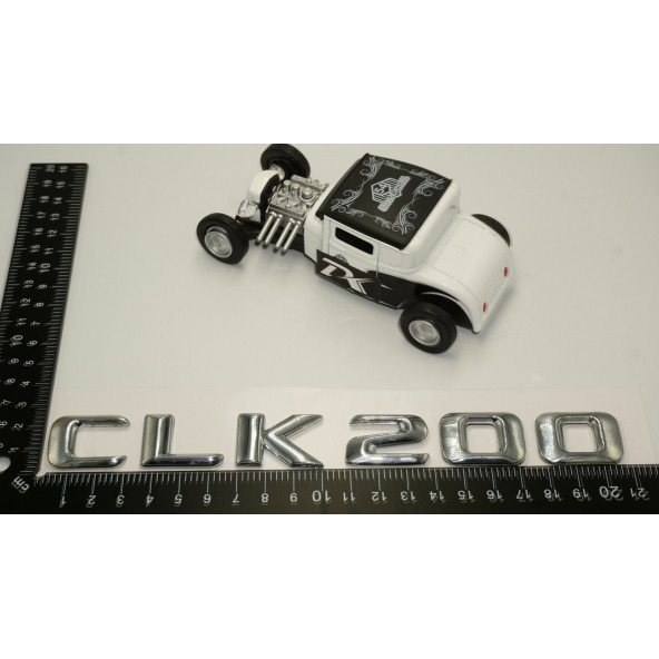 Benz CLK 200 Bagaj Krom Metal 3M 3D Yazı Logo - 5