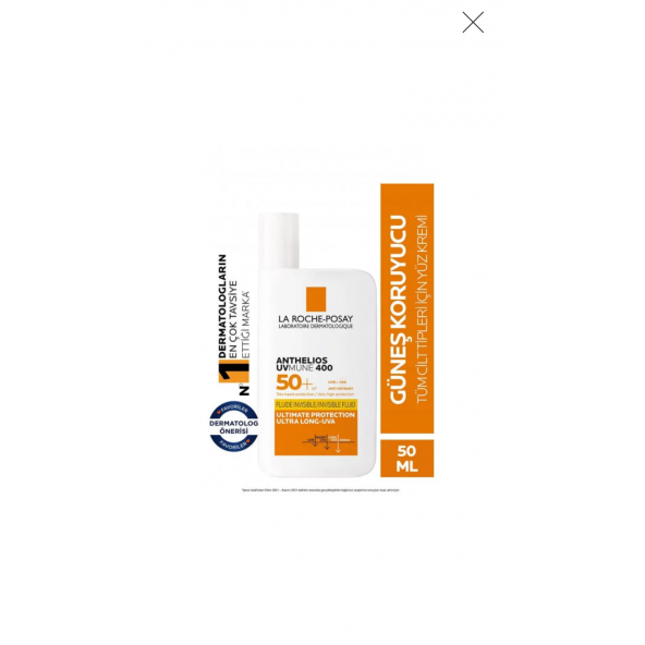 La Roche-Posay Anthelios Uvmune 400 Invisible Fluid SPF50+ 50 ml Güneş Kremi