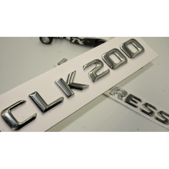 Benz CLK 200 Kompressor Bagaj Krom Metal 3M 3D Yazı Logo