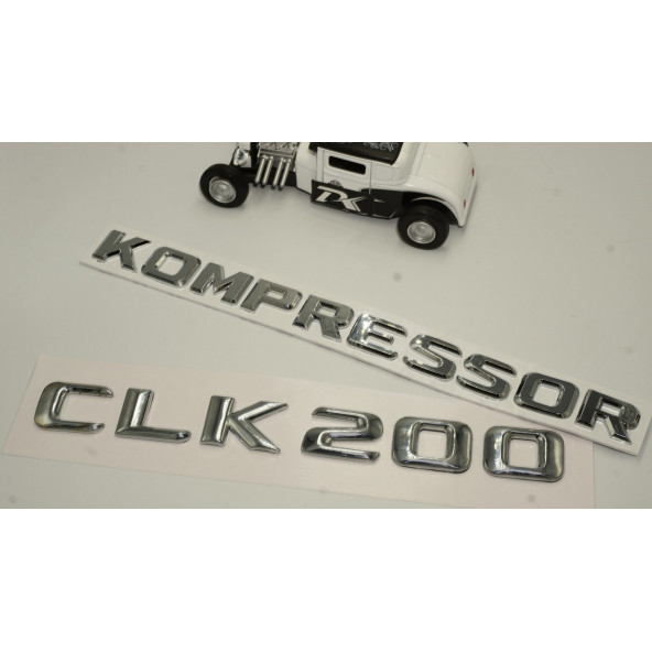 Benz CLK 200 Kompressor Bagaj Krom Metal 3M 3D Yazı Logo - 2