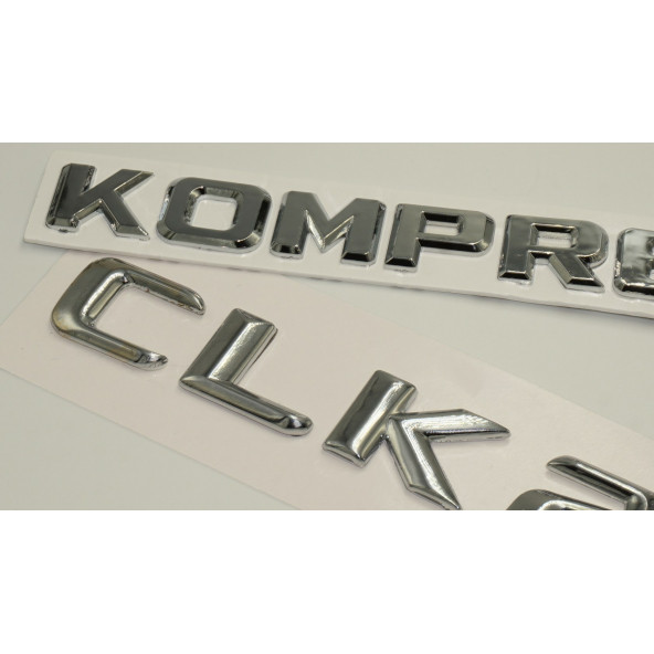 Benz CLK 200 Kompressor Bagaj Krom Metal 3M 3D Yazı Logo - 3