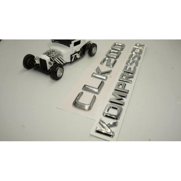 Benz CLK 200 Kompressor Bagaj Krom Metal 3M 3D Yazı Logo - 4