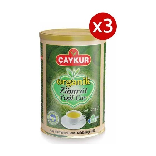 Çaykur Organik Zümrüt Yeşil 125g x 3 ADET - 2