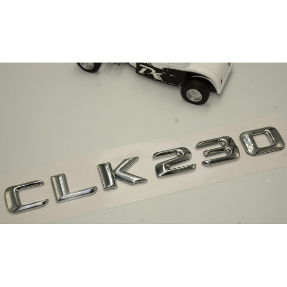 Benz CLK 230 Bagaj Krom Metal 3M 3D Yazı Logo - Resim 3