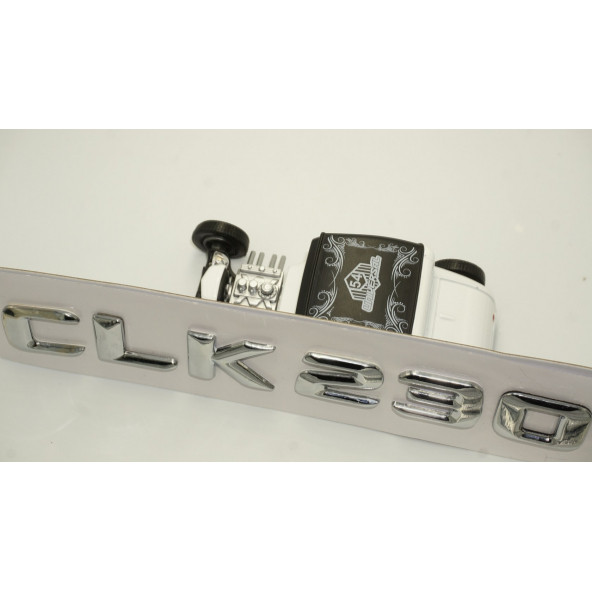 Benz CLK 230 Bagaj Krom Metal 3M 3D Yazı Logo - Resim 4