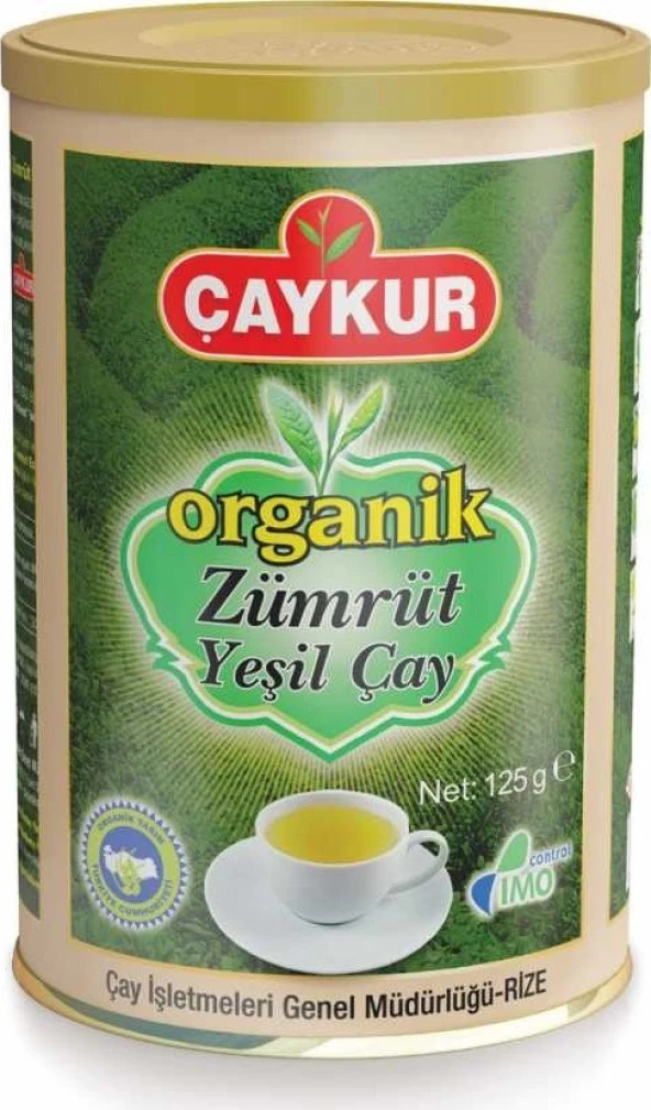 Çaykur Organik Zümrüt Yeşil 125g x 3 ADET