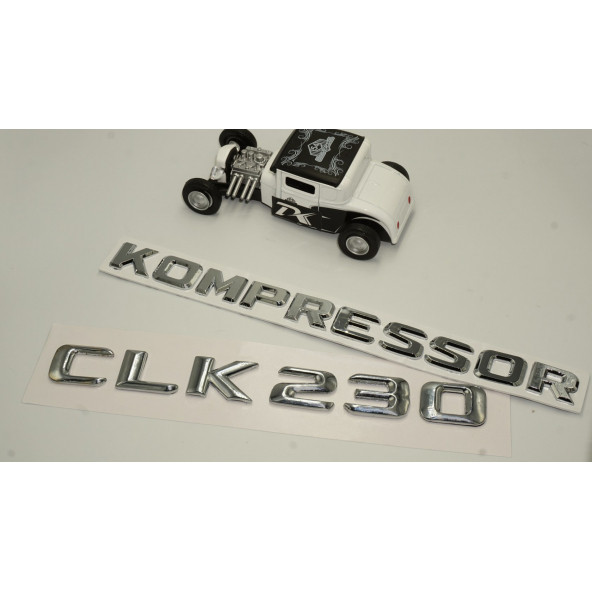 Benz CLK 230 Kompressor Bagaj Krom Metal 3M 3D Yazı Logo - Resim 2