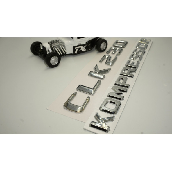 Benz CLK 230 Kompressor Bagaj Krom Metal 3M 3D Yazı Logo - Resim 4