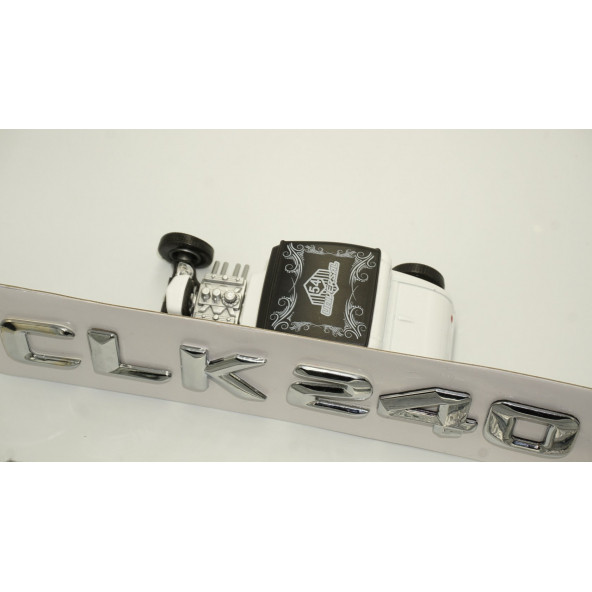 Benz CLK 240 Bagaj Krom Metal 3M 3D Yazı Logo - 4